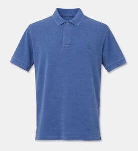 Marant Homme Embroidered Logo Straight-cut Polo Shirt, Indigo, L, Packshot View