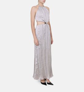 Halter Neck Side Cut-out Maxi Dress