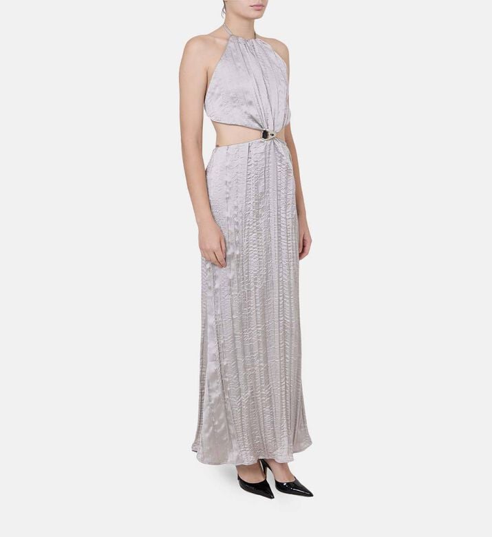 Halter Neck Side Cut-out Maxi Dress Halter Neck Side Cut-out Maxi Dress