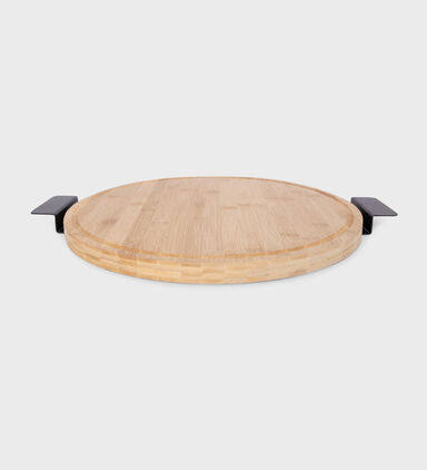 Lazy Susan Rotating Wood Platter