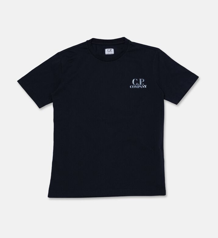 CP company Contrast Logo-detail T-shirt, Blue, 12y, Packshot View