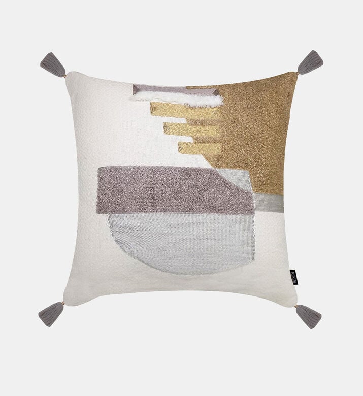 Home Deco and More Lubba Cotton Square Filled And Vaccumed Cushion, Packshot View