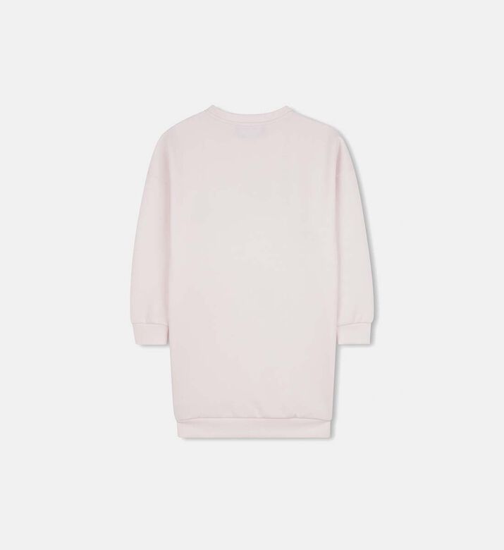 فستان طويل الأكمام بطبعة