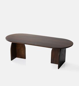 Home Deco and More Pillar Mango Wood Coffee Table, Packshot View
