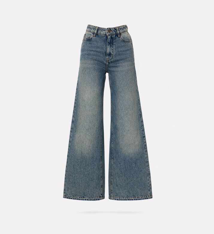 Zadig et Voltaire Denim Frayed Raw Hem Flare-leg Pants, Packshot View