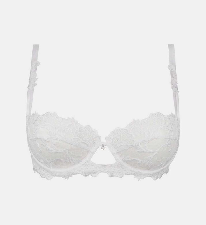 Dressing Floral Tulle Half-cup Bra
