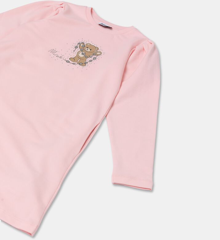Moschino Kids Embellished Logo Bear Jersey Dress, Packshot View