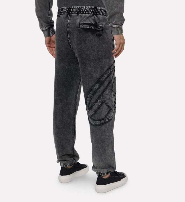 Diesel Tonal Distressed Logo Acid-wash Pants, Model View