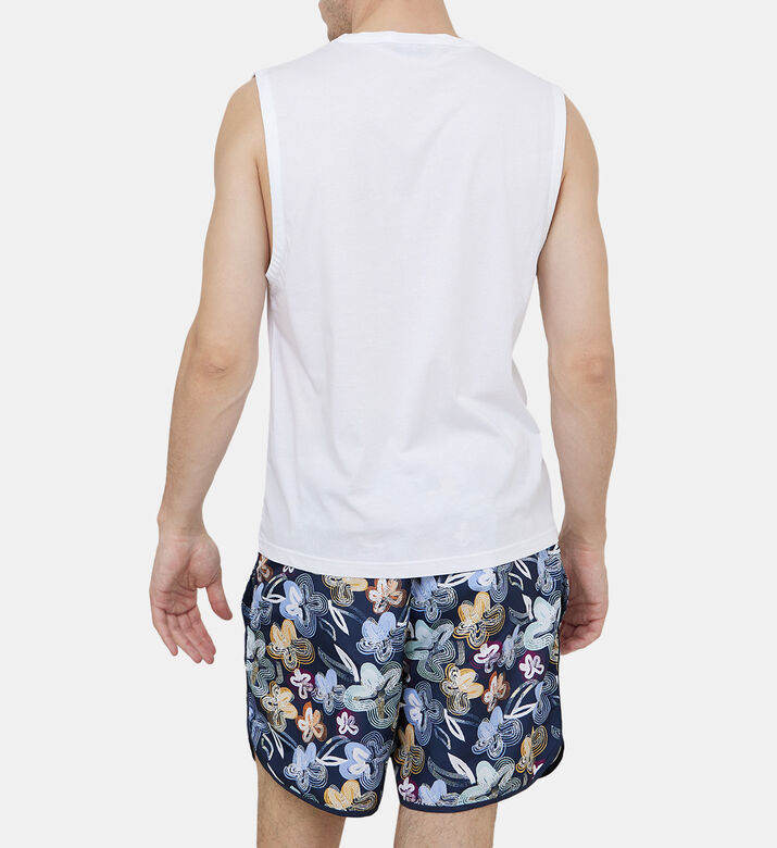 Printed Sleeveless T-shirt Printed Sleeveless T-shirt
