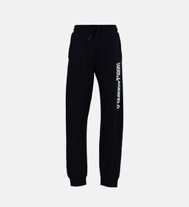 بنطال رياضي ضيق بنقش شعار