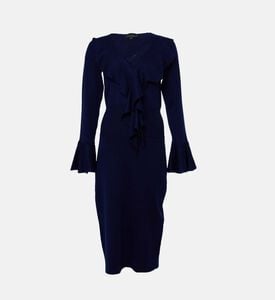 Luisa Spagnoli V-neck Long-sleeve Dress, Packshot View