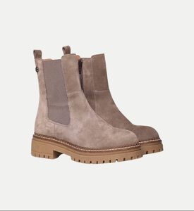 Basel Suede Leather Flat Ankle Bootie