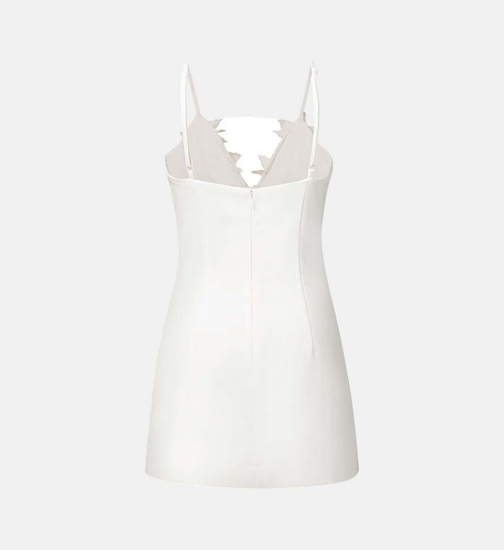 Yuliya Floral-applique V-neck Mini Dress Yuliya Floral-applique V-neck Mini Dress
