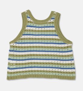 Stella McCartney Logo Crochet Knit Top, Packshot View