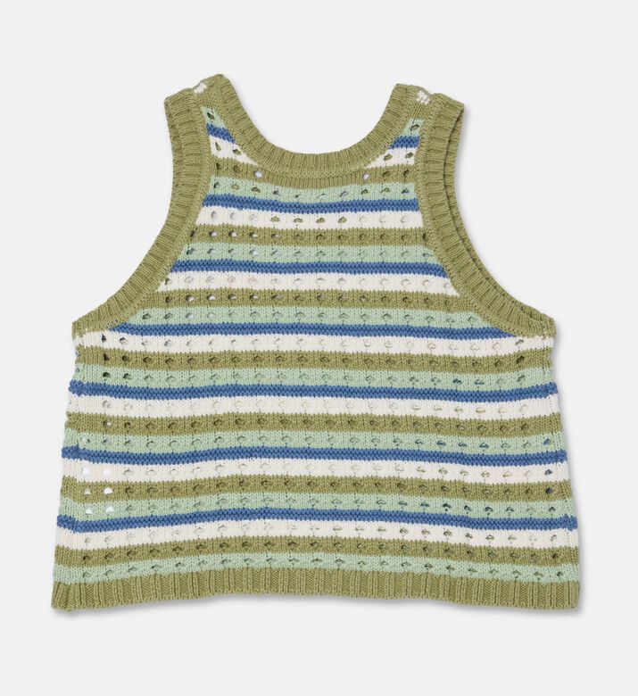 Stella McCartney Logo Crochet Knit Top, Packshot View