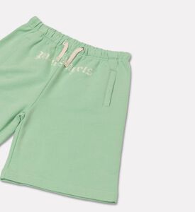 Palm Angels Sweatshort Logo, Green, 8y, Packshot View