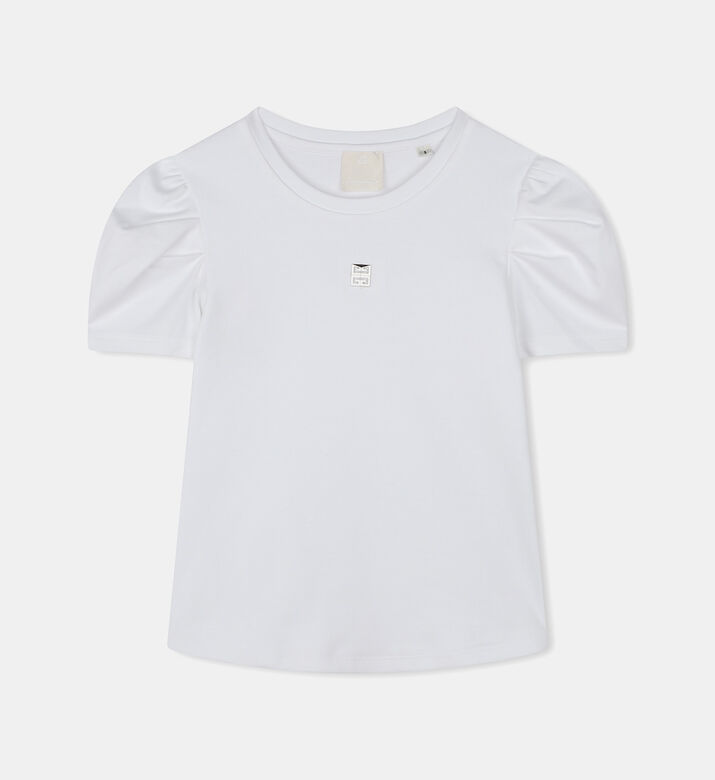 Cotton Interlock Puff-sleeves T-shirt Cotton Interlock Puff-sleeves T-shirt