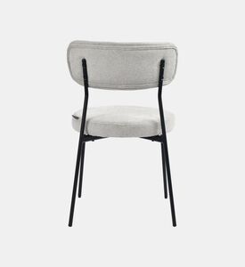 Home Deco and More Archie Fabric Steel Dining Chair, Packshot View