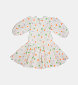 Junior Girl Embossed Heart Dress