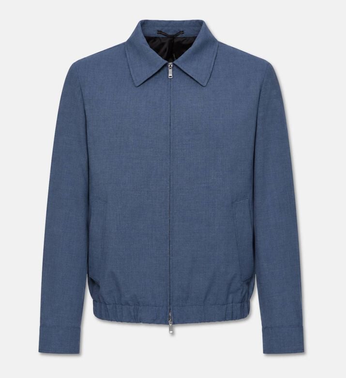 Slowear Wool-blend Zip-front Bomber Jacket, Packshot View