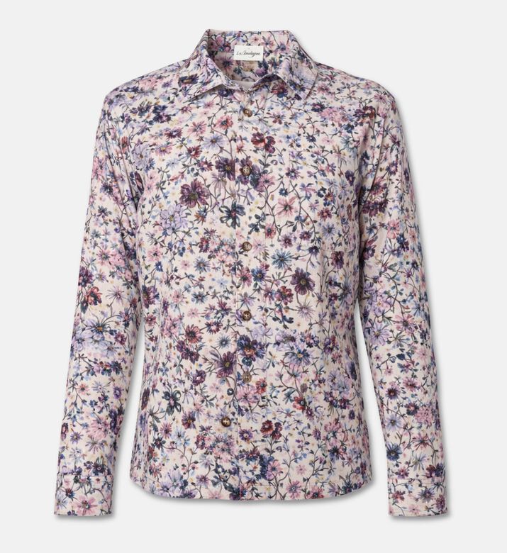 Les Deux All-over Floral-print Long-sleeve Shirt, Packshot View
