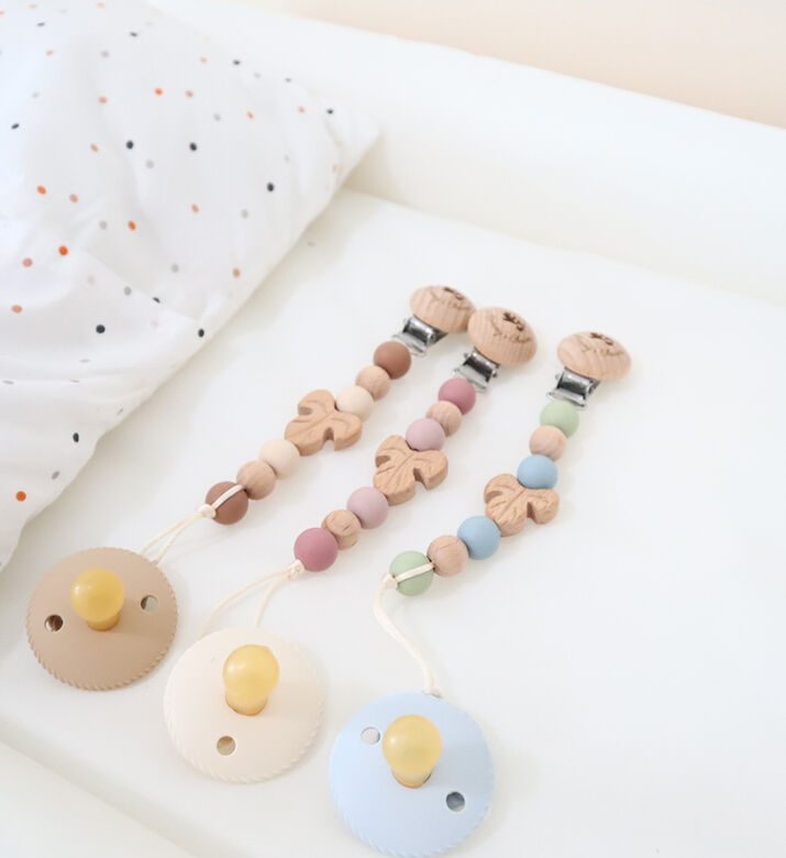 Autumn Leaves Pacifier Clip