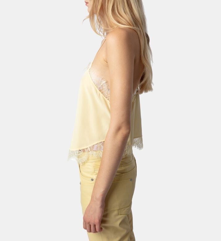 كاميسول كلودي حرير مزين بدانتيل