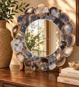 Home Deco and More Agatha Stones Frame Mirror, Packshot View