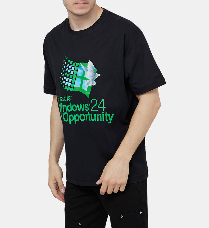 Windows Cotton Printed T-shirt