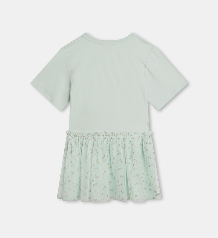Cotton Floral-print Flared Dress