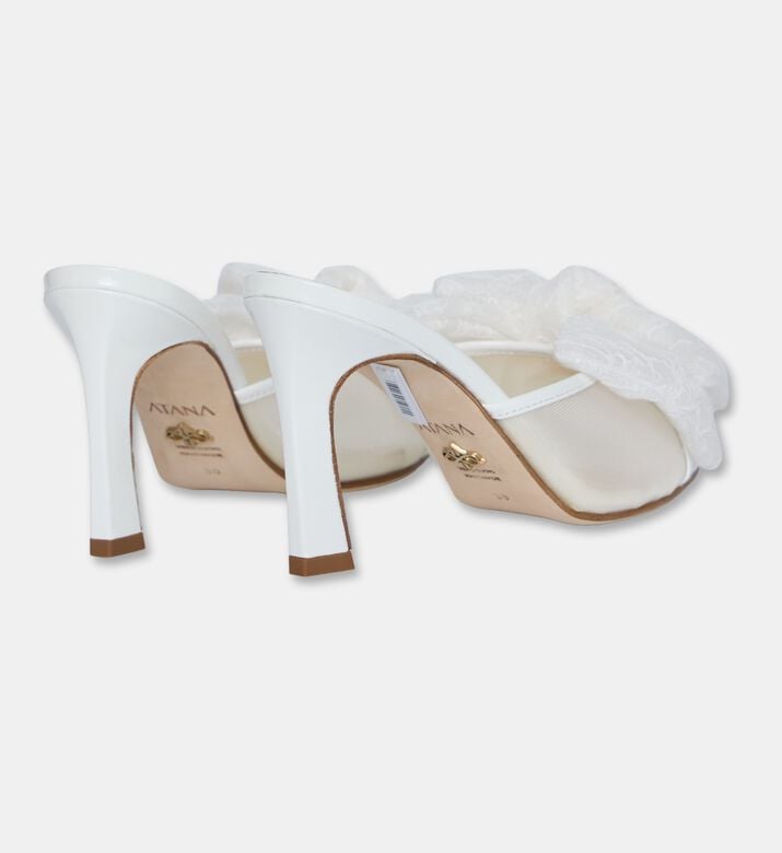 Atana Sheer Lace Rosette Mules, Packshot View