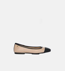 Nappa Leather Two-tone Ballerinas
