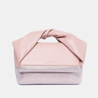 Twister Leather Crystal Top Handle Bag