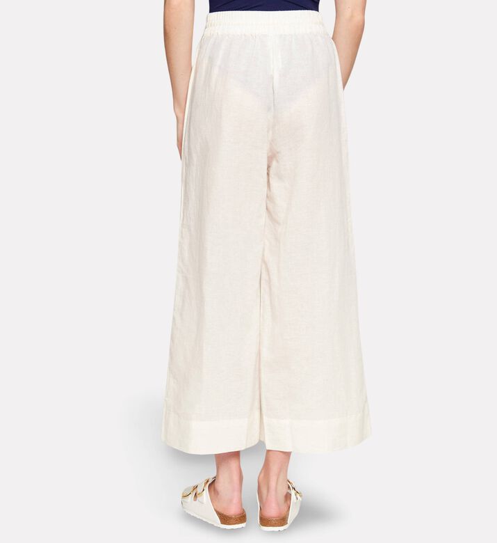 Polo by Ralph Lauren Wide-leg Cover-up Pants, White, L, Model View