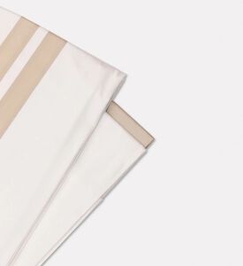 Philipp Plein Stripe Pattern Double Bed Set, White, 240x220-cm, Packshot View