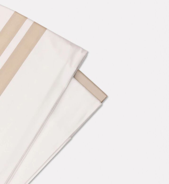 Philipp Plein Stripe Pattern Double Bed Set, White, 240x220-cm, Packshot View
