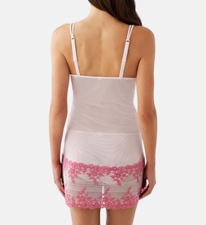 Sheer Lace Floral Chemise