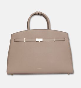 Demellier The Hudson Leather Handbag, Taupe, Packshot View