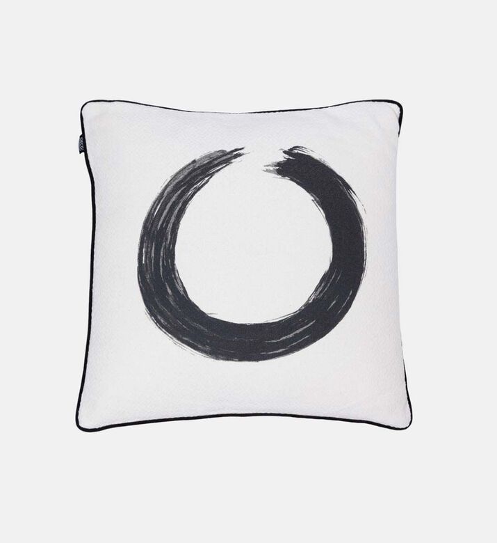 Home Deco and More Oska Printed Cotton Cover Filled And Vaccumed Cushion, Packshot View