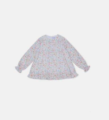 Eda Flowery Cotton Blouse