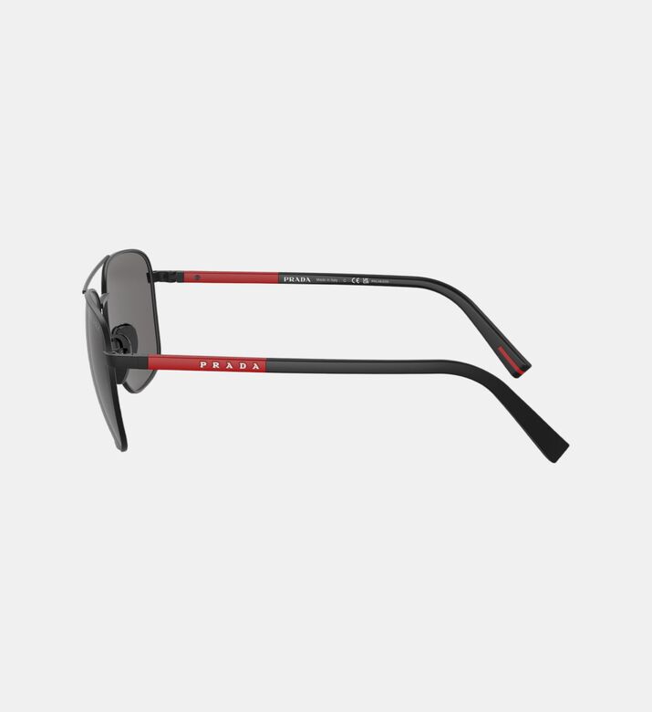Stripe Design Pilot Frame Sunglasses 60