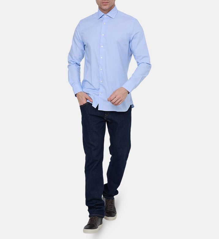 Tailored Fit Mini Puppytooth Shirt