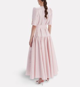 Poca and Poca Belted Tiered A-line Dress, Model View