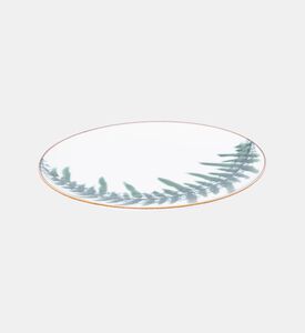 Home Deco and More Coupe Leaf Print Porcelain Plate 4-piece Set - 27.31 Cm, Packshot View
