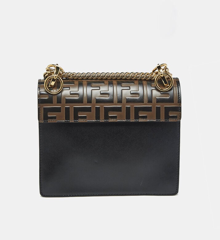 Fendi Preowned Fendi Black-brown Small Kan Shoulder Bag, Packshot View
