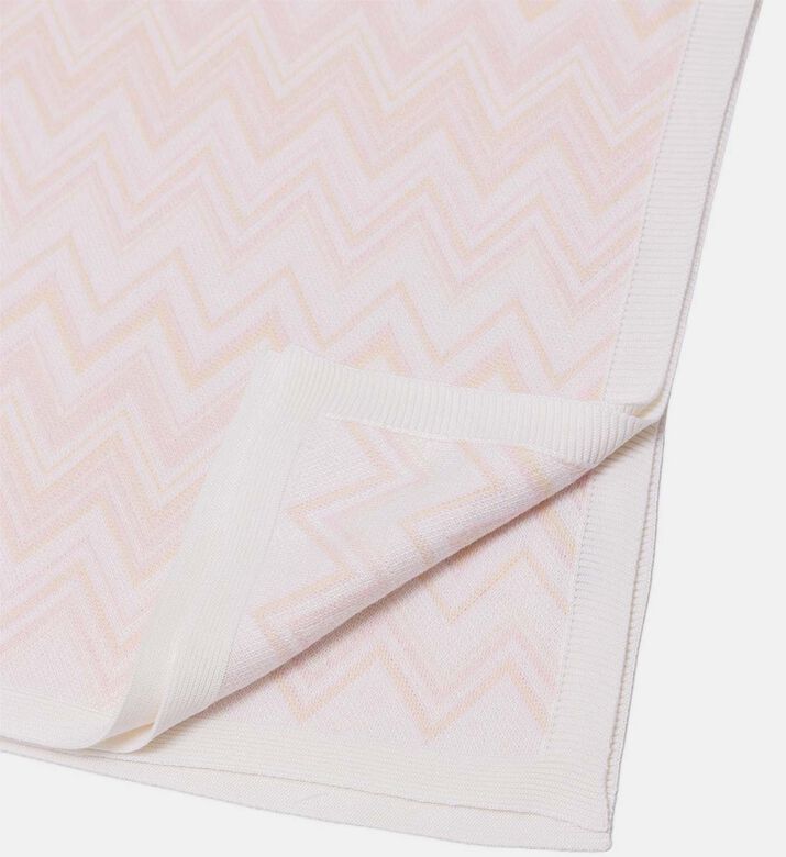 Cotton Chevron Knit Blanket