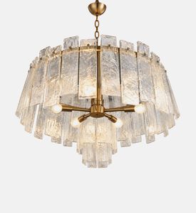 Home Deco and More Glass Round Chandelier, Packshot View