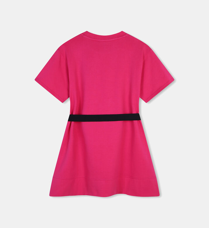 Cotton Jersey Belted Dress
