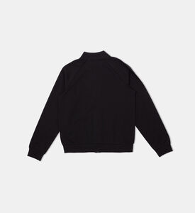 Zip-fastening Long-sleeve Sweatshirt