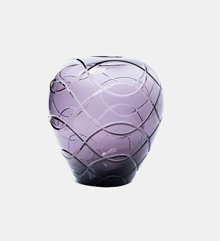 Duccio Di Segna Crystal Infinity Vase Orcio Grey, Packshot View